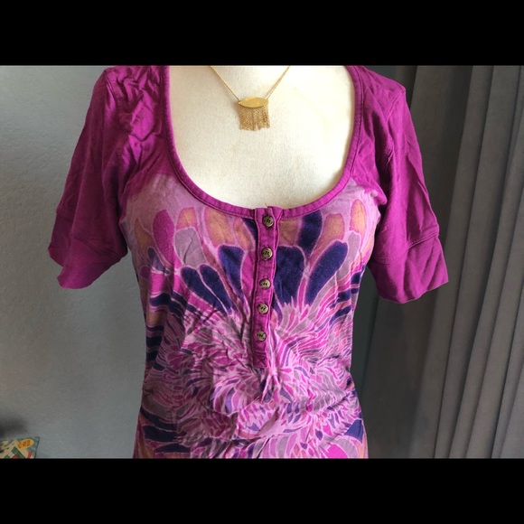 Language LA Tee size S / M fit artsy top - Picture 4 of 5